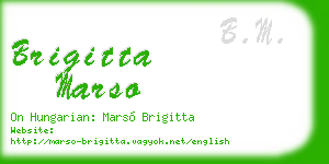 brigitta marso business card