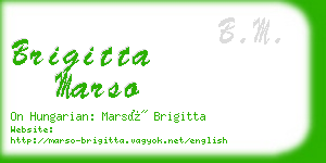 brigitta marso business card